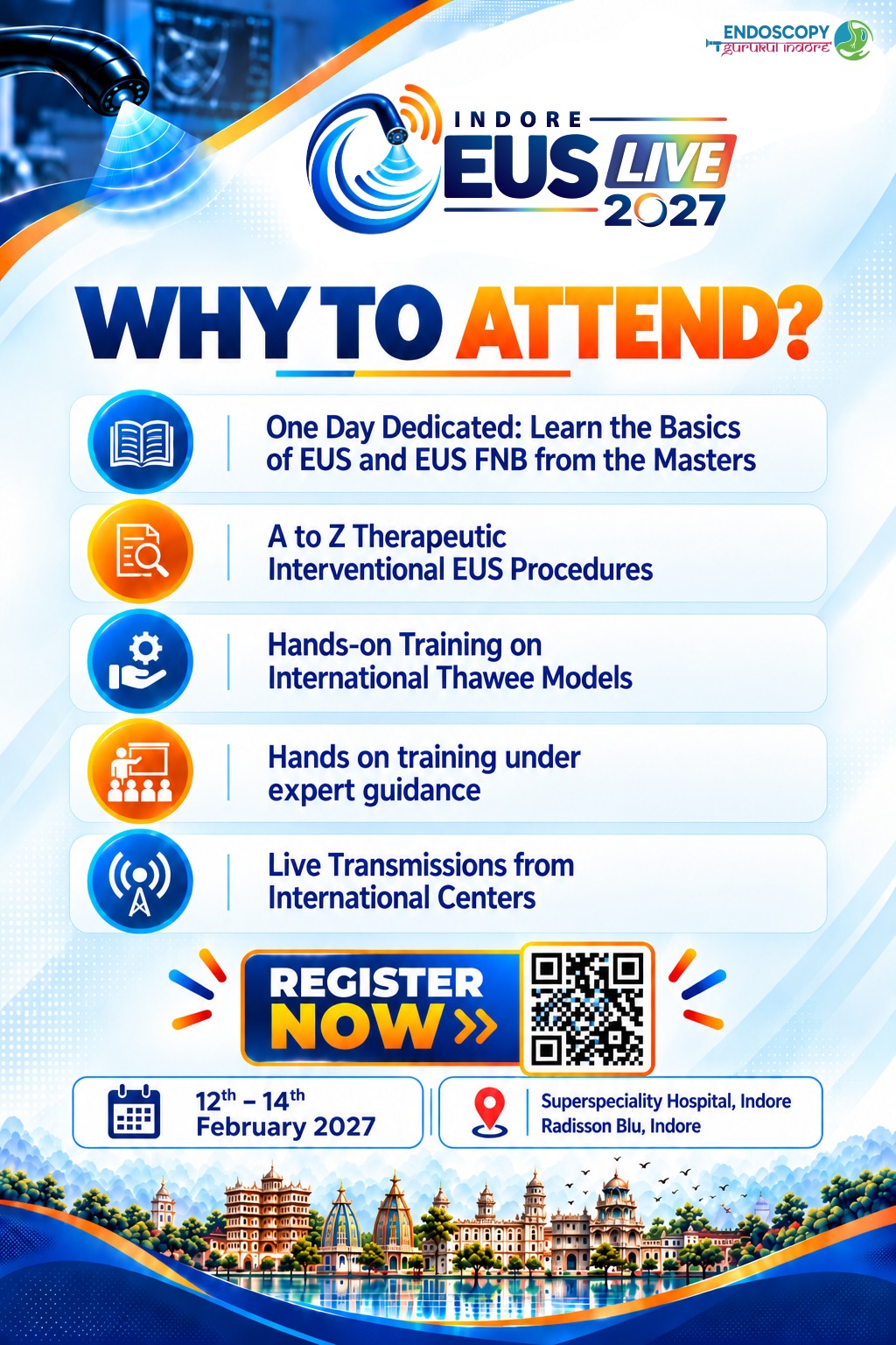 Indore EUS Live 2027 conference registration artwork